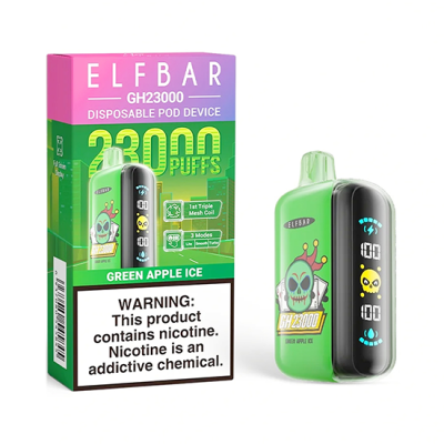 ELF BAR GH 23K  GREEN APPLE ICE