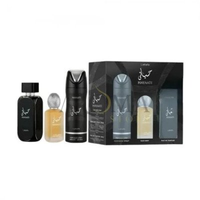 KIT PERFUME LATTAFA HAYAATI MASCULINO 3PCS