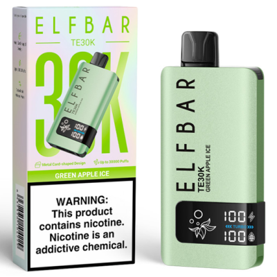 ELF BAR TE 30K GREEN APPLE ICE